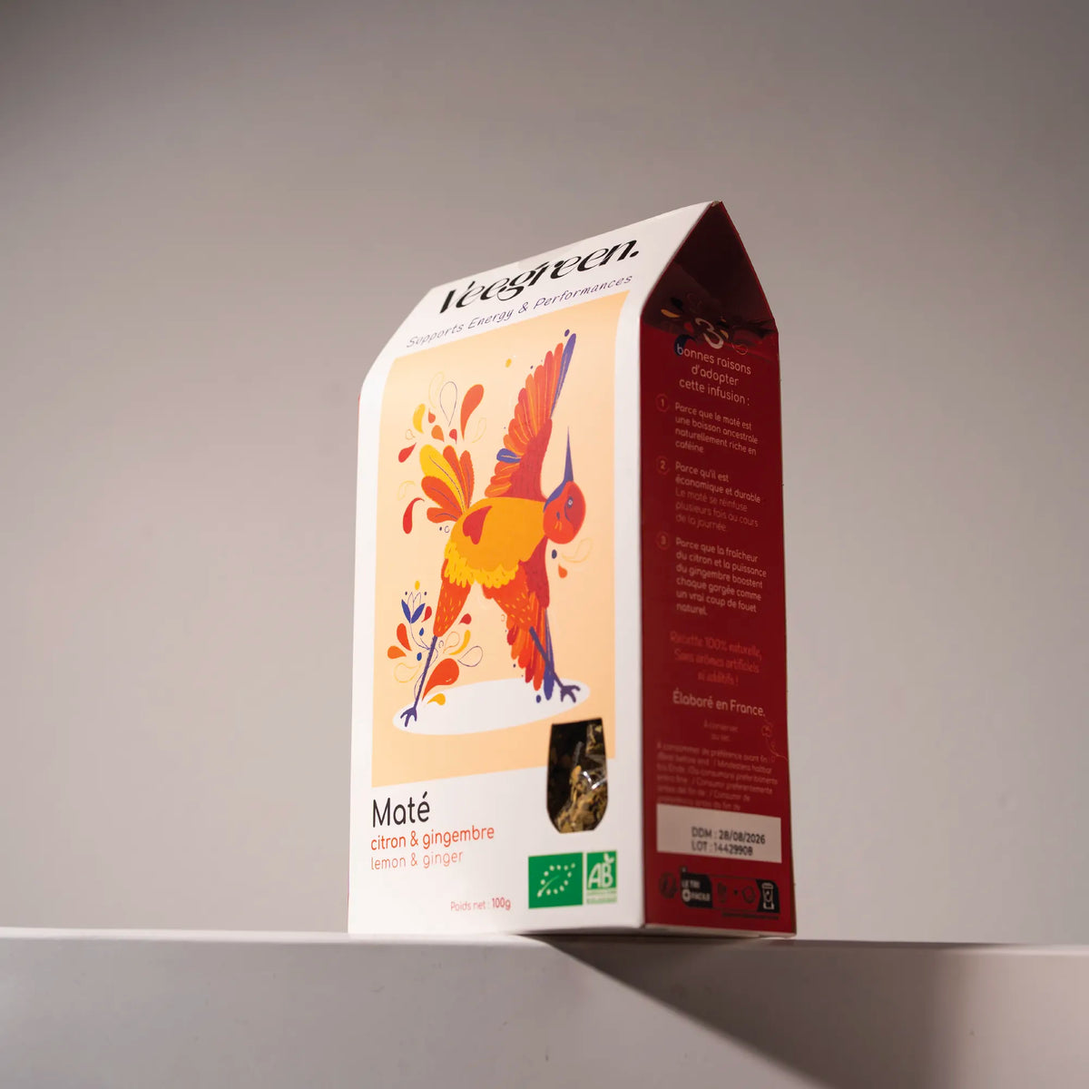 Organic Lemon Ginger Yerba Mate