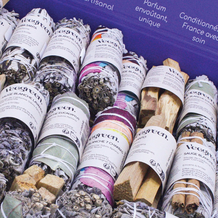Prêt à vendre Rituel Smudging 63pcs Veegreen