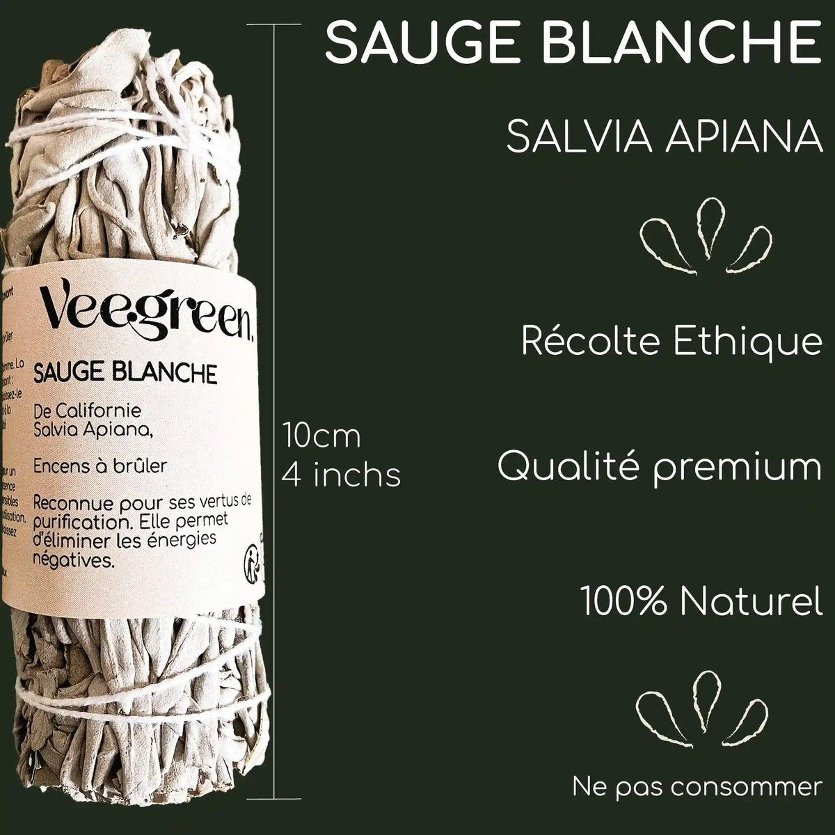 Batônnet Sauge Blanche Naturel